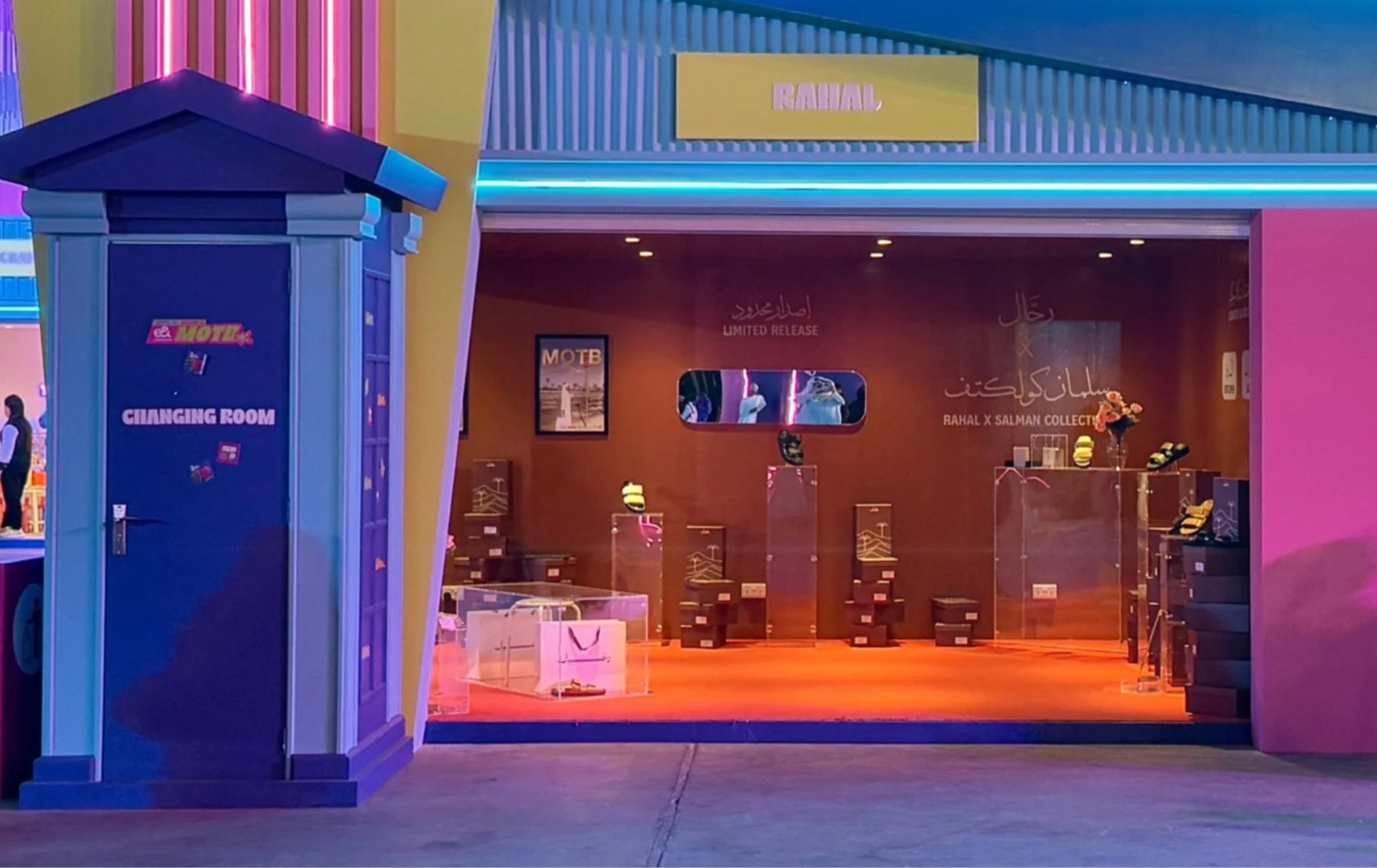 RAHAL x SALMAN at MOTB 2025, the shopfront